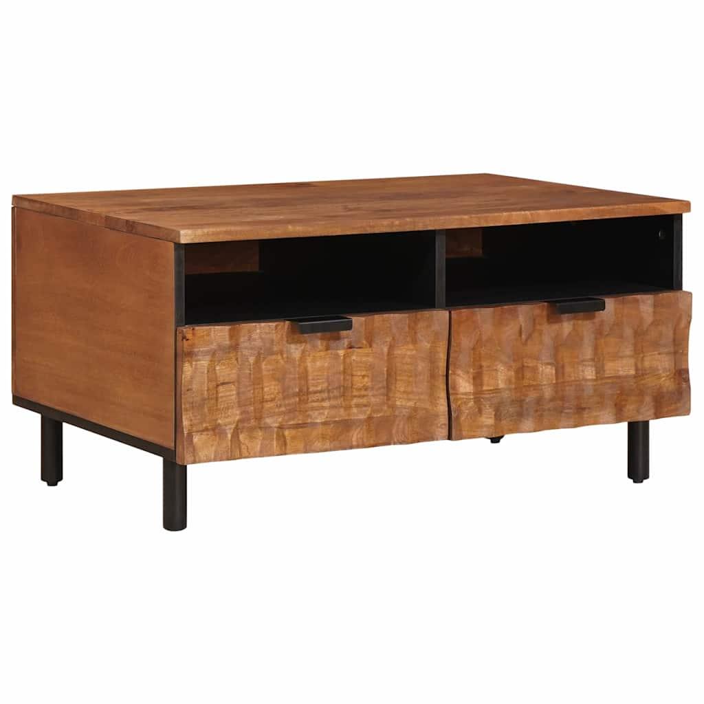 Sofabord med skuffe Brun 80 x 54 x 40 cm Massivt mangotræ Sofabord med skuffe Brun 80 x 54 x 40 cm Massivt mangotræ