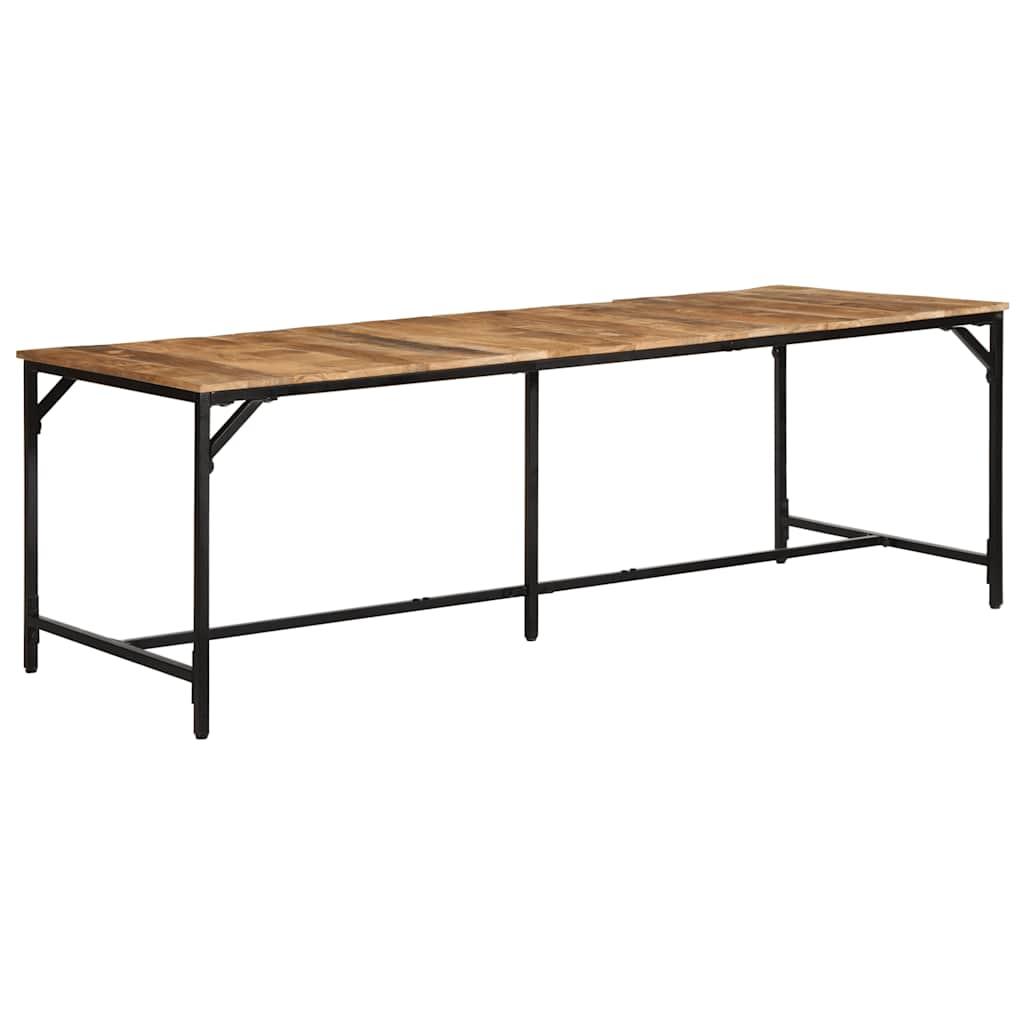 Spisebord 220x90x75 cm massivt ru mangotræ Spisebord 220x90x75 cm massivt ru mangotræ