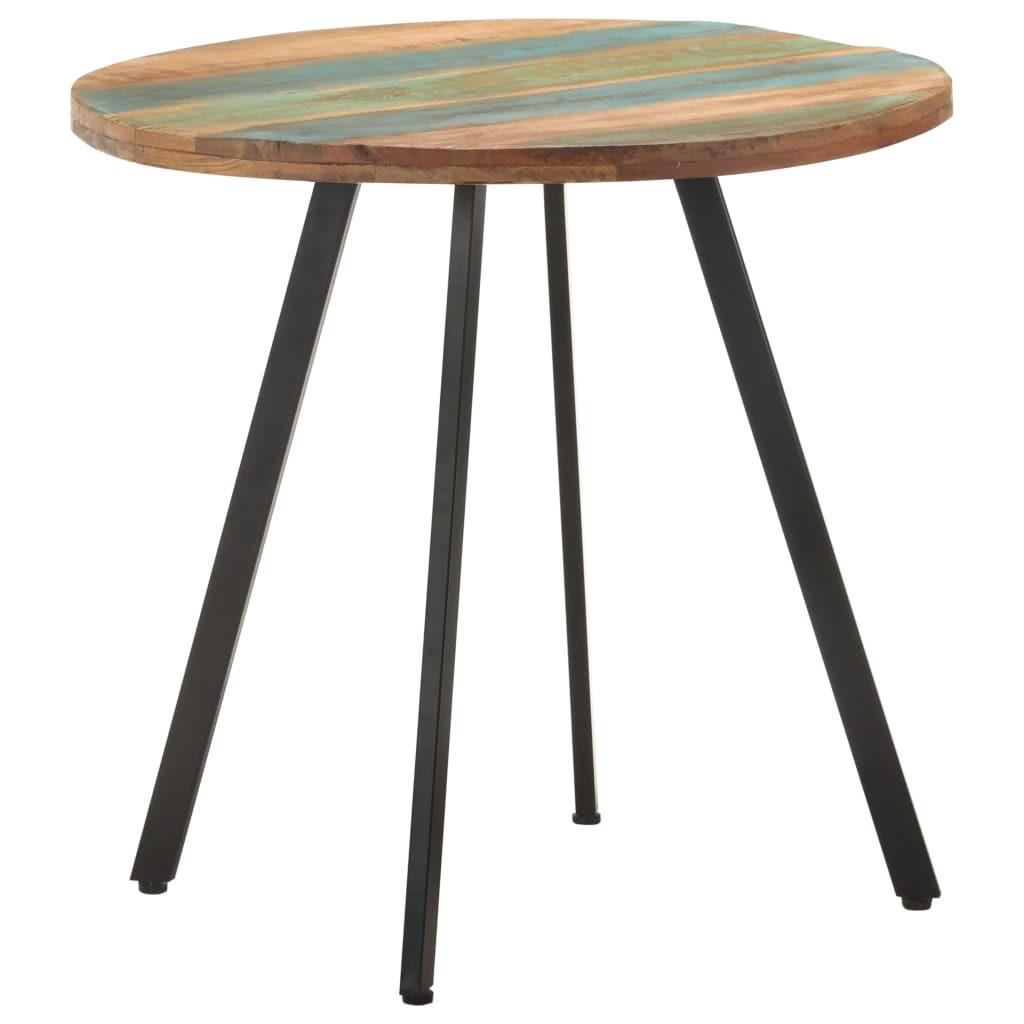 Spisebord 80 cm massivt genbrugstræ Spisebord 80 cm massivt genbrugstræ