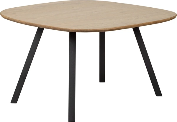 Spisebord WOOOD Tablo rundt plankebord i FSC-certificeret eg Ø130 x H75 cm med sorte metalben Spisebord WOOOD Tablo rundt plankebord i FSC-certificeret eg Ø130 x H75 cm med sorte metalben