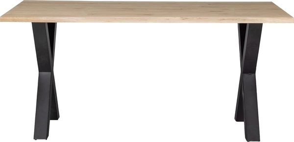 Spisebord massivt plankebord WOOOD Tablo A 160x90x75 cm egetræ natur med Alkmaar krydsben Spisebord massivt plankebord WOOOD Tablo A 160x90x75 cm egetræ natur med Alkmaar krydsben