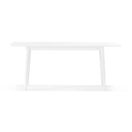 Stolab Miss Holly bord 175x100 + 2 tillægsplader 2x50 cm Birk 21 hvid