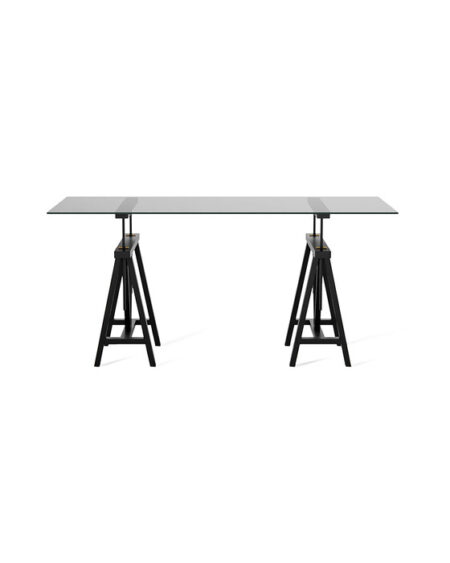Trestle skrivebord modern black