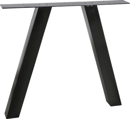 Understel WOOOD Tablo Utrecht bordben i metal til plankebord, mat sort H72 cm