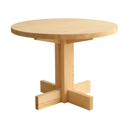 Vaarnii 001 Dining Table spisebord Mat olievokset fyrretræ, Ø100x74 cm