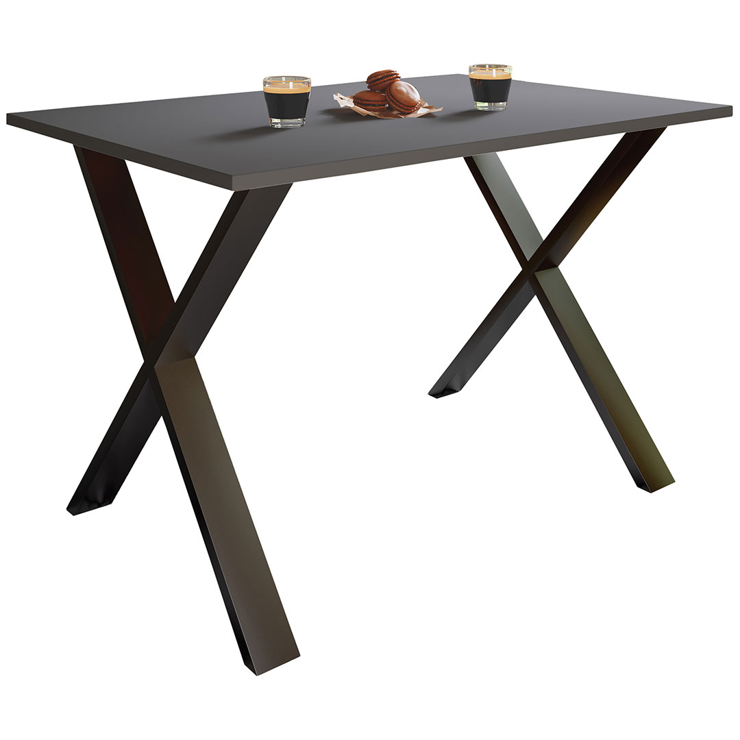 XonaX spisebord 110x50 antracit, sort XonaX spisebord 110x50 antracit, sort