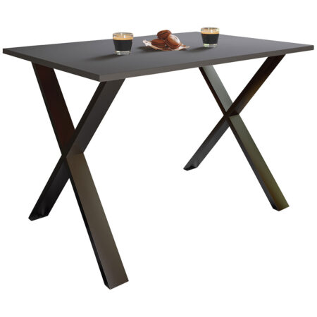 XonaX spisebord 80x50 antracit, sort