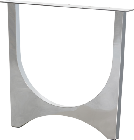 Bordben WOOOD Tablo til plankeborde i rustfrit stål med spejlblank kromfinish H72 cm