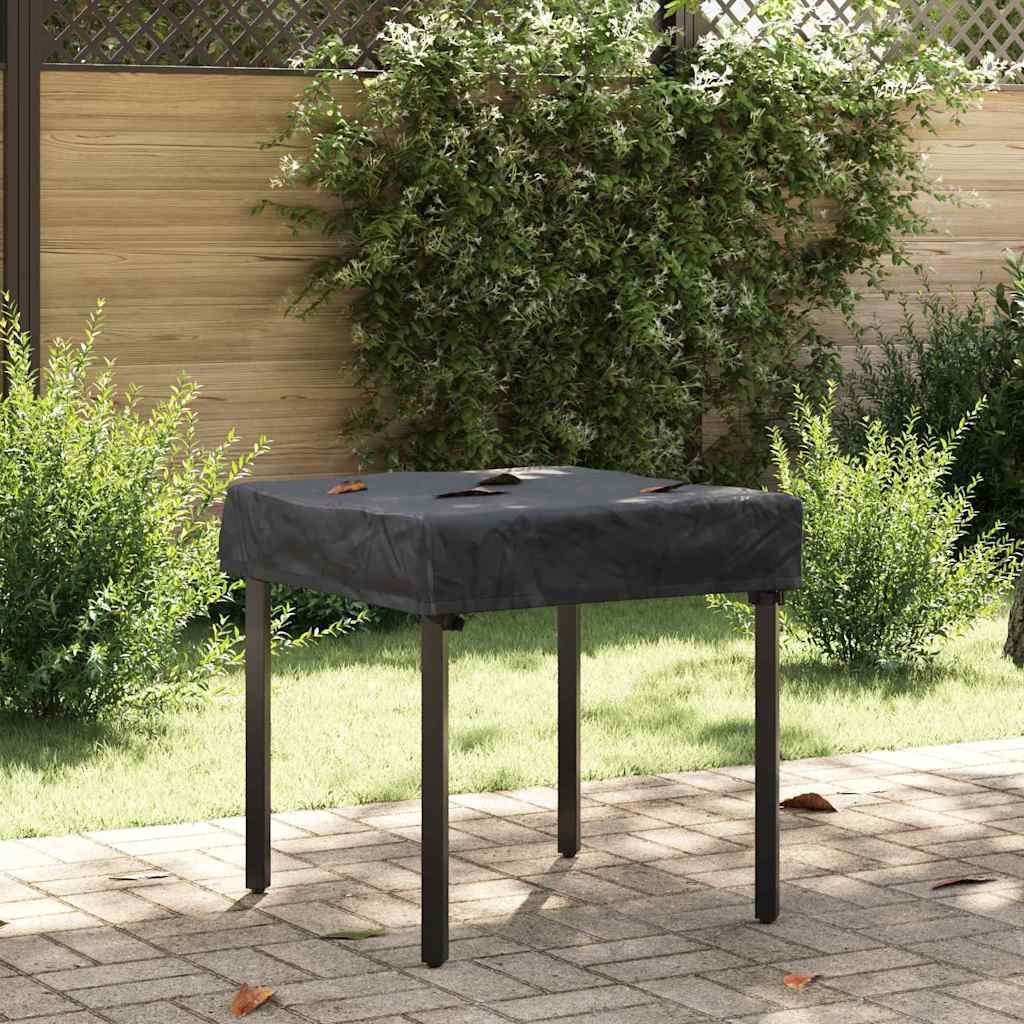 Bordovertræk til havebord - sort stof 82 × 82 × 15 cm Bordovertræk til havebord - sort stof 82 × 82 × 15 cm