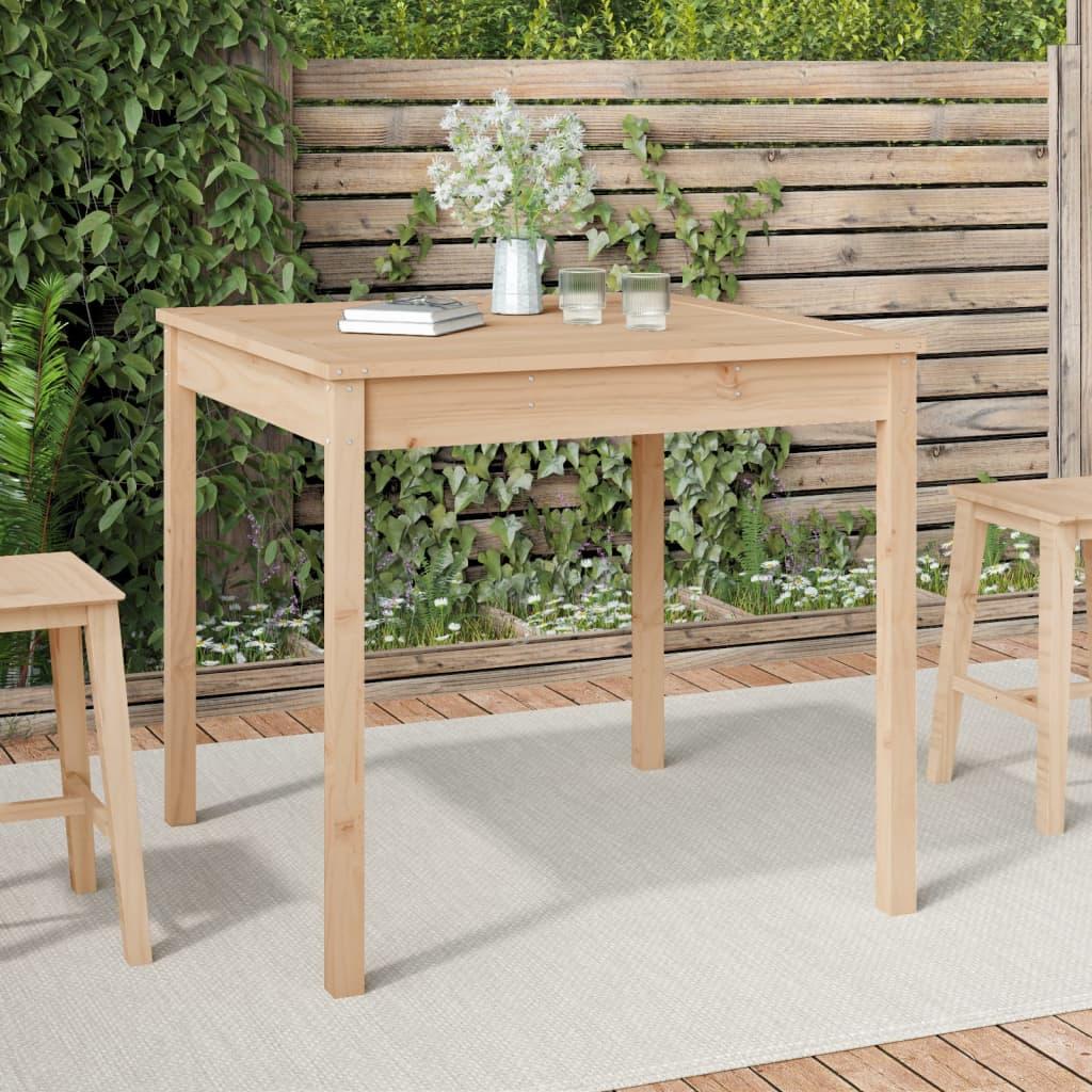 Havebord 82,5 × 82,5 × 76 cm i massivt fyrretræ - natur Havebord 82,5 × 82,5 × 76 cm i massivt fyrretræ - natur