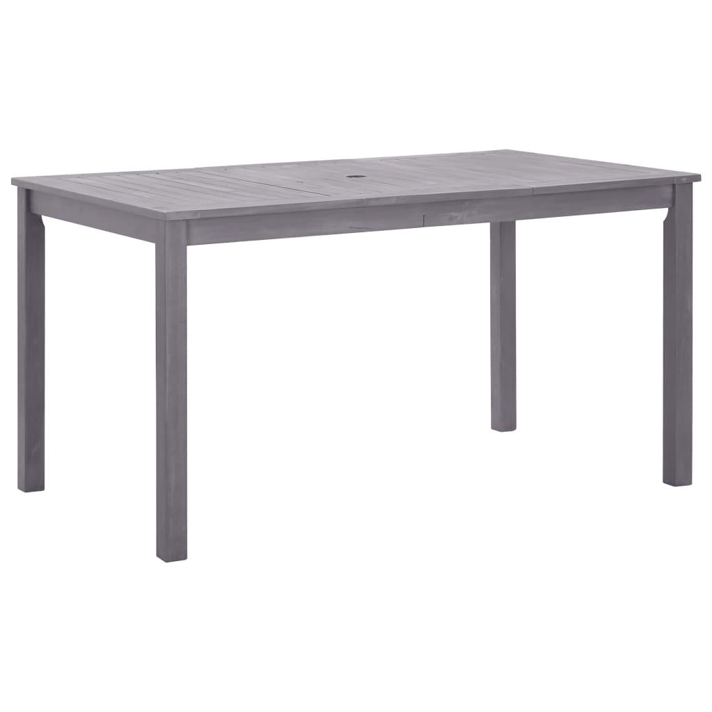 Havebord i massivt akacietræ 140 × 80 × 74 cm - gråvasket Havebord i massivt akacietræ 140 × 80 × 74 cm - gråvasket