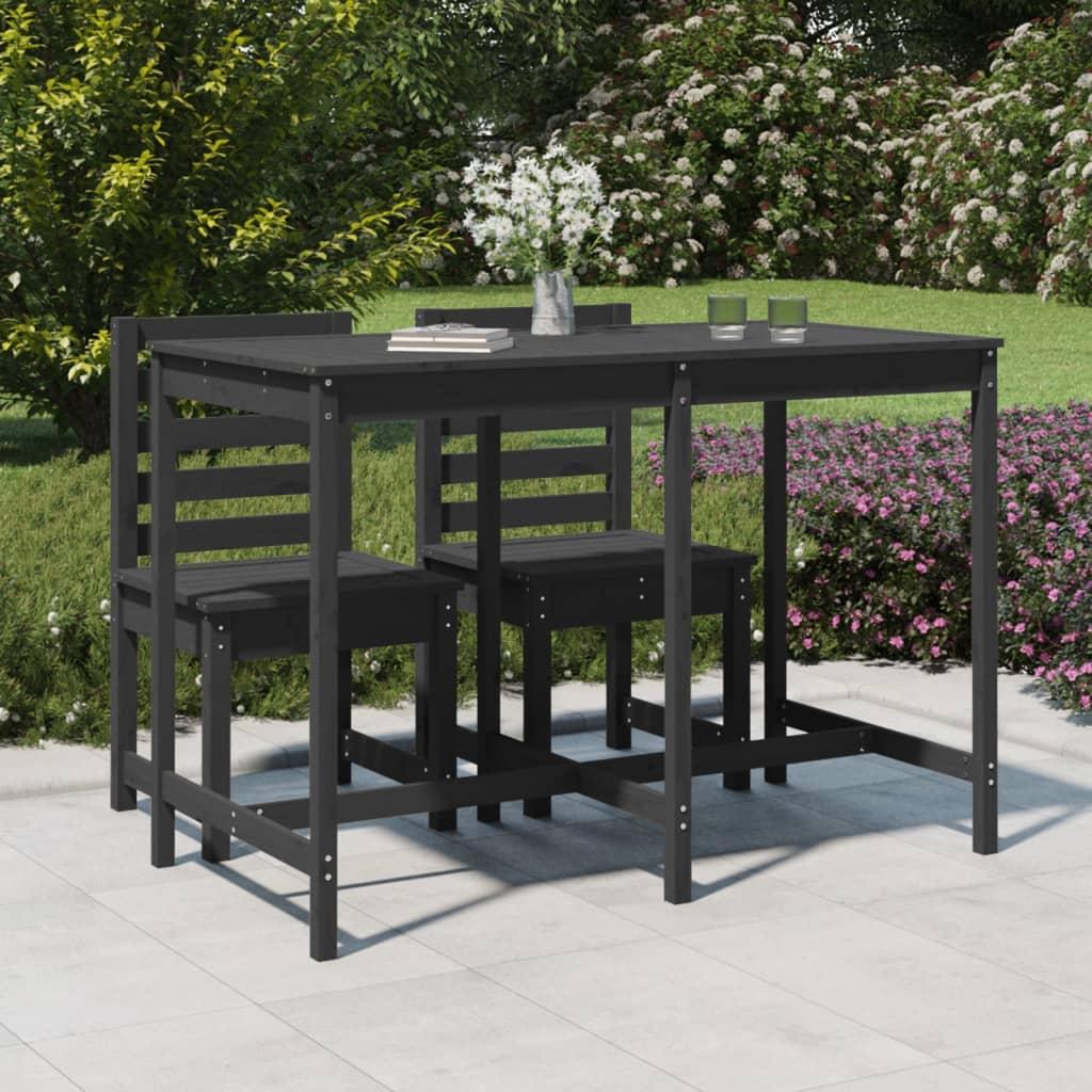 Havebord i massivt fyrretræ - 159,5 × 82,5 × 110 cm, grå Havebord i massivt fyrretræ - 159,5 × 82,5 × 110 cm, grå