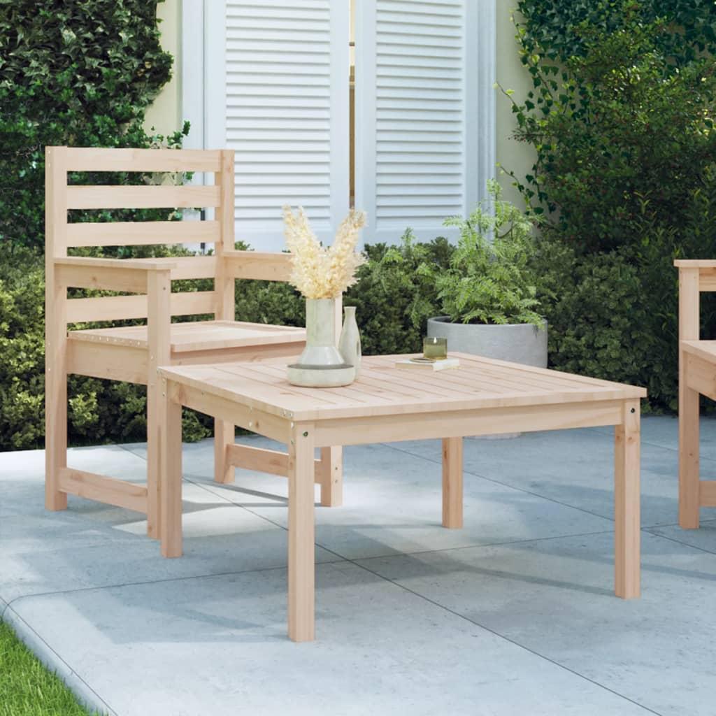 Havebord i massivt fyrretræ 82,5 × 82,5 × 45 cm Havebord i massivt fyrretræ 82,5 × 82,5 × 45 cm