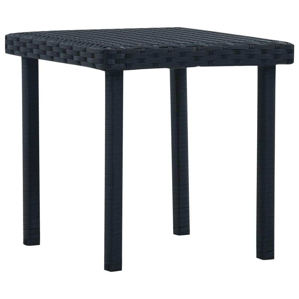 Havebord i polyrattan - 40 × 40 × 40 cm, sort Havebord i polyrattan - 40 × 40 × 40 cm, sort