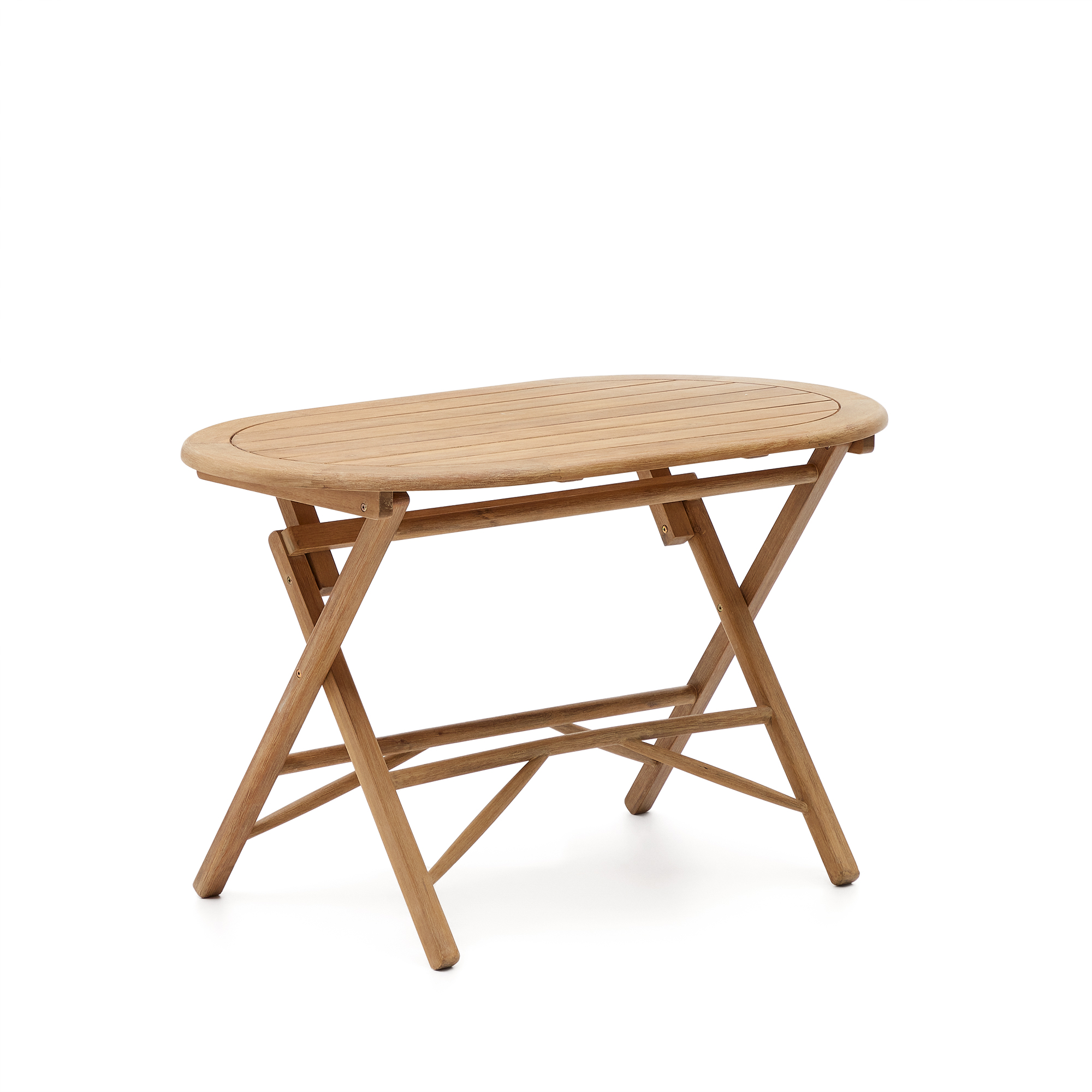 KAVE HOME Dandara havebord, foldbar - natur akacietræ (Ø120x60) KAVE HOME Dandara havebord, foldbar - natur akacietræ (Ø120x60)
