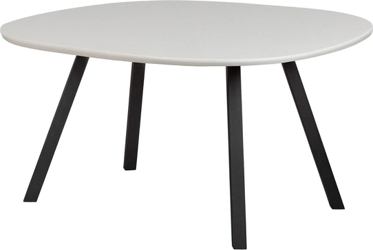 Rundt spisebord WOOOD Tablo N Ø130 cm i bleget ask med mat sorte metalben Rundt spisebord WOOOD Tablo N Ø130 cm i bleget ask med mat sorte metalben