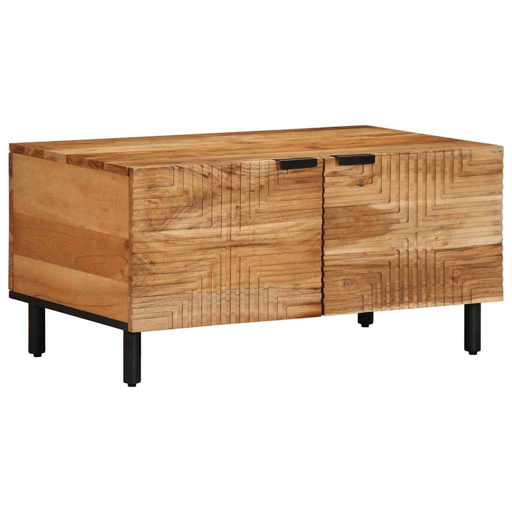 Sofabord 80×50×40 cm i massivt akacietræ med opbevaring Sofabord 80×50×40 cm i massivt akacietræ med opbevaring