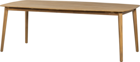 Udendørs spisebord WOOOD Collection akacietræ 215x90 cm natur FSC