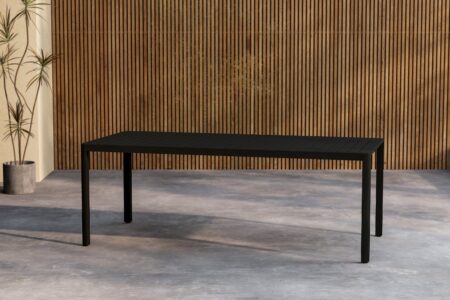 Venture Home - Giardini spisebord, sort, 200 x 90 cm
