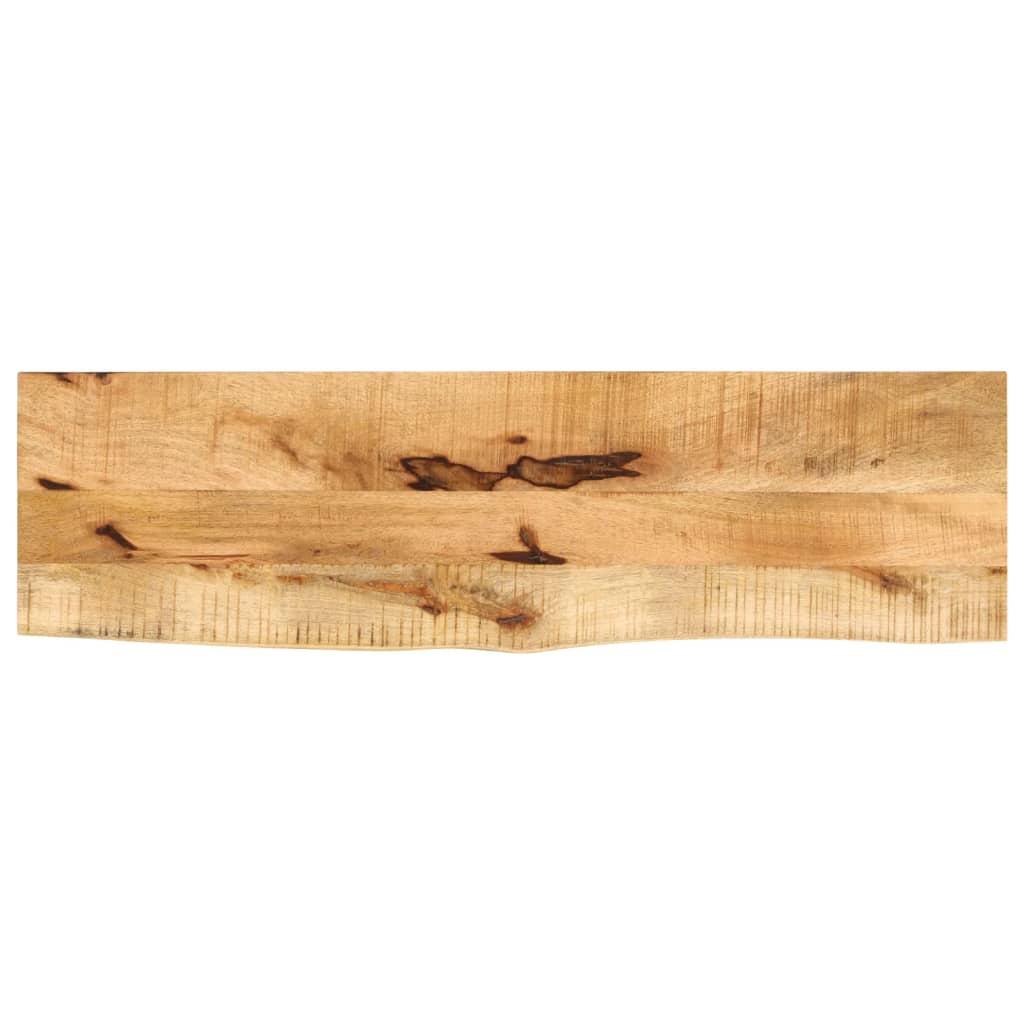 Bordplade 100 × 40 × 2,5 cm - naturlig kant i massivt mangotræ Bordplade 100 × 40 × 2,5 cm - naturlig kant i massivt mangotræ