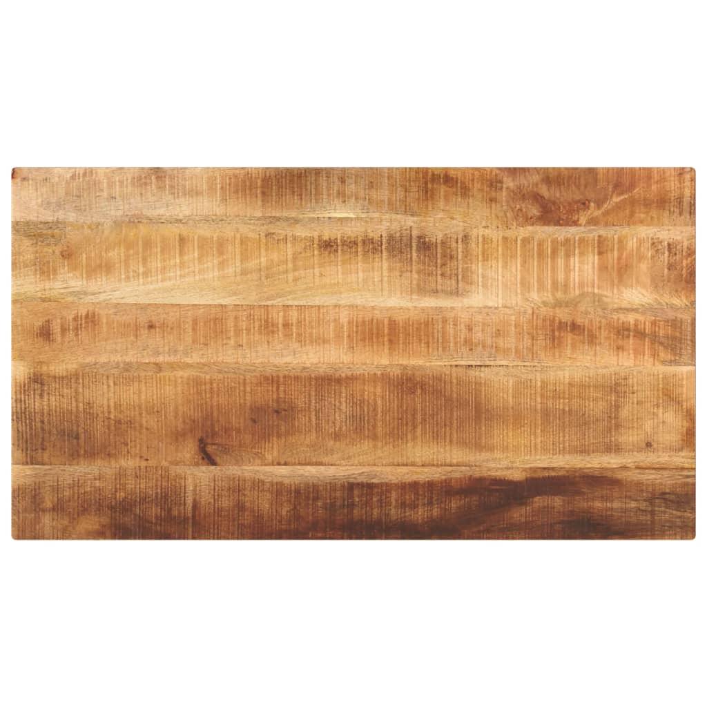 Bordplade 100 × 50 × 3,8 cm - rektangulær i massivt ru mangotræ Bordplade 100 × 50 × 3,8 cm - rektangulær i massivt ru mangotræ