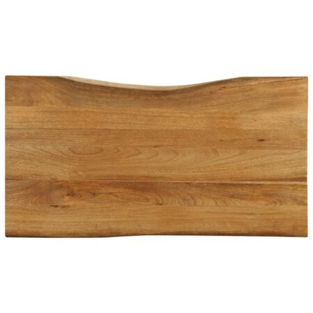 Bordplade 100 × 60 × 2,5 cm med naturlig kant - massivt mangotræ