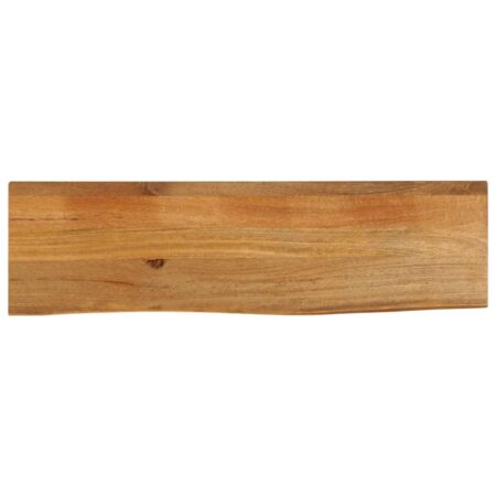 Bordplade 100×30×2,5 cm med naturlig kant - massivt mangotræ