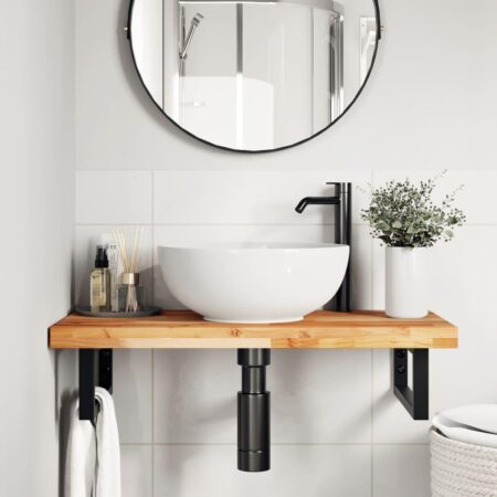 Bordplade 100×40×4 cm - rektangulær i massivt akacietræ