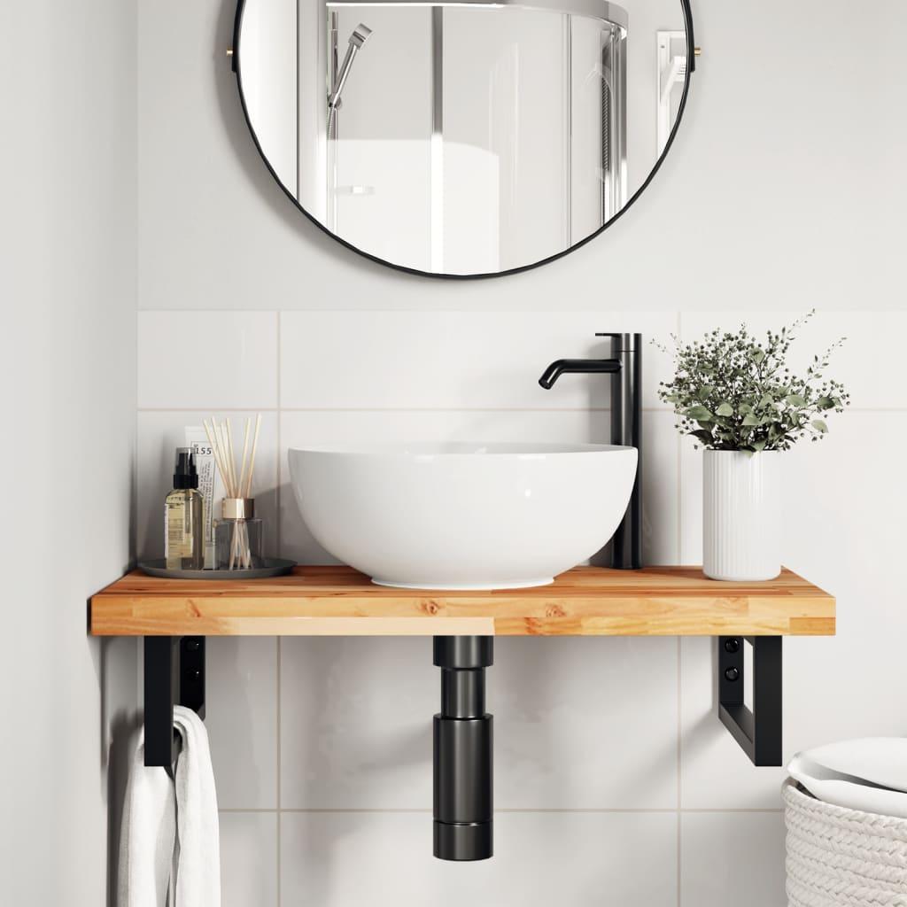 Bordplade 100×40×4 cm - rektangulær i massivt akacietræ Bordplade 100×40×4 cm - rektangulær i massivt akacietræ