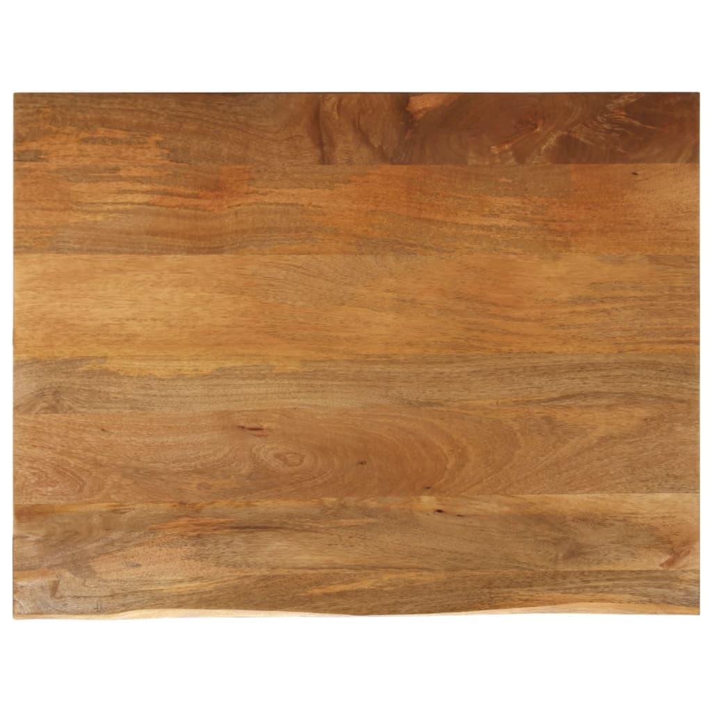 Bordplade 100×80×2,5 cm med naturlig kant - massivt mangotræ Bordplade 100×80×2,5 cm med naturlig kant - massivt mangotræ