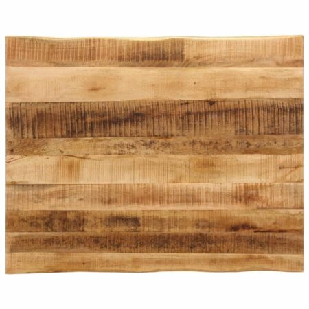 Bordplade 110 × 80 × 2,5 cm - naturlig kant i massivt mangotræ