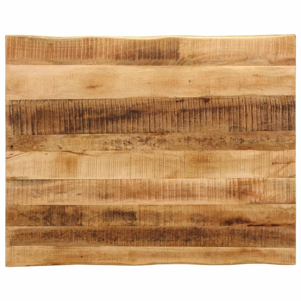 Bordplade 110 × 80 × 2,5 cm - naturlig kant i massivt mangotræ Bordplade 110 × 80 × 2,5 cm - naturlig kant i massivt mangotræ