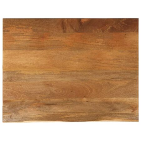 Bordplade 110 × 80 × 3,8 cm - naturlig kant i massivt mangotræ