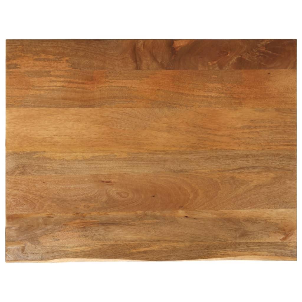 Bordplade 110 × 80 × 3,8 cm - naturlig kant i massivt mangotræ Bordplade 110 × 80 × 3,8 cm - naturlig kant i massivt mangotræ