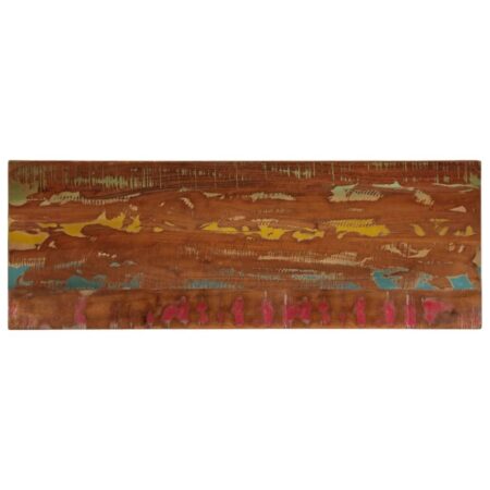 Bordplade 140×60×1,5 cm - rektangulær i massivt genbrugstræ