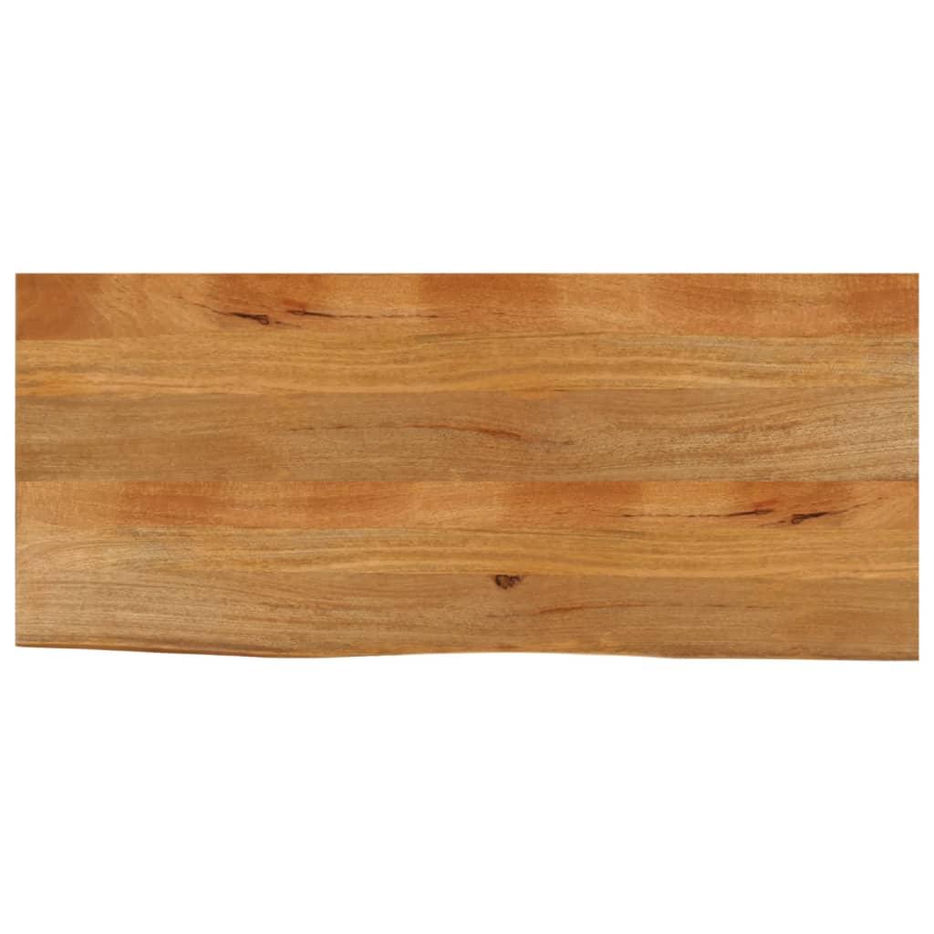 Bordplade 140×60×2,5 cm med naturlig kant - massivt mangotræ Bordplade 140×60×2,5 cm med naturlig kant - massivt mangotræ