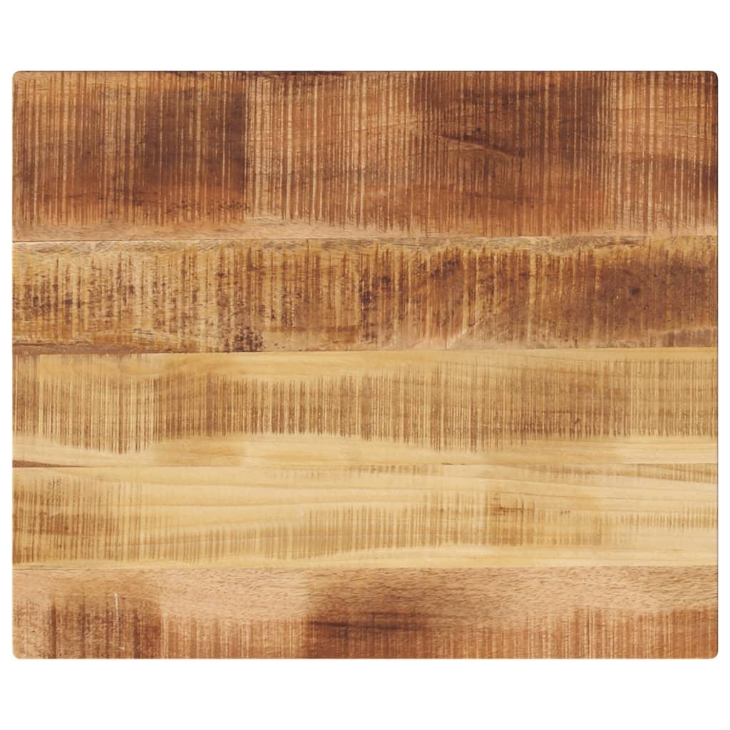 Bordplade 60 x 50 x 3,8 cm rektangulær i massivt ru mangotræ Bordplade 60 x 50 x 3,8 cm rektangulær i massivt ru mangotræ
