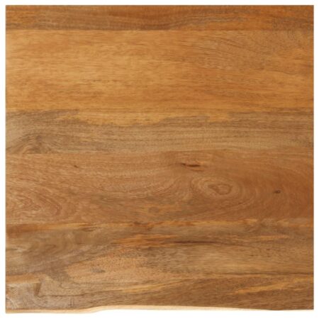 Bordplade 60 x 60 x 3,8 cm - naturlig kant i massivt mangotræ