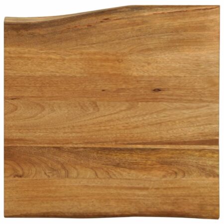 Bordplade 60 × 60 × 2,5 cm - naturlig kant i massivt mangotræ