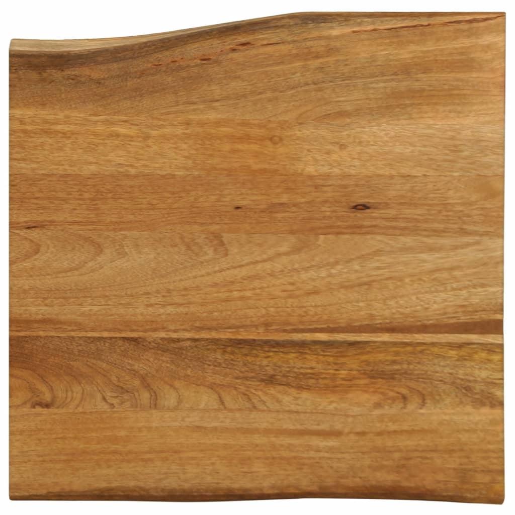 Bordplade 60 × 60 × 2,5 cm - naturlig kant i massivt mangotræ Bordplade 60 × 60 × 2,5 cm - naturlig kant i massivt mangotræ