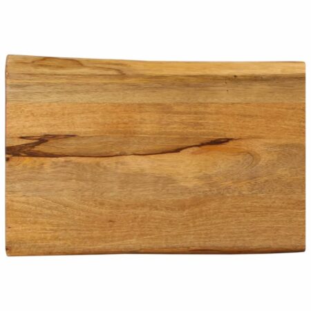 Bordplade 60×40×3,8 cm med naturlig kant - massivt mangotræ