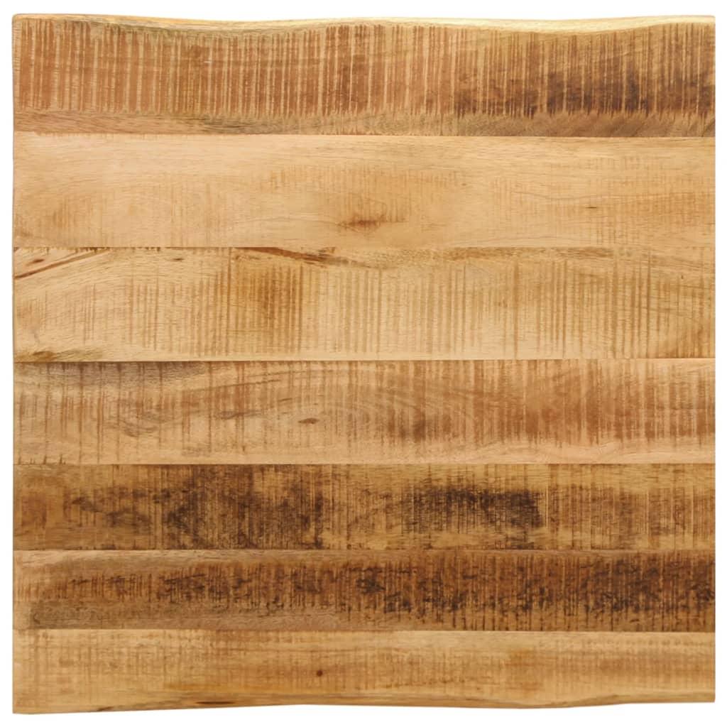 Bordplade 60×60×2,5 cm med naturlig kant - massivt ru mangotræ Bordplade 60×60×2,5 cm med naturlig kant - massivt ru mangotræ