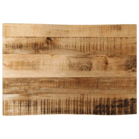 Bordplade 70 × 40 × 3,8 cm - naturlig kant i massivt ru mangotræ