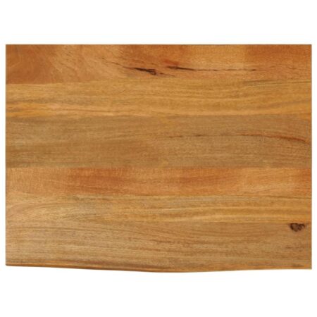 Bordplade 70×60×2,5 cm - naturlig kant i massivt mangotræ
