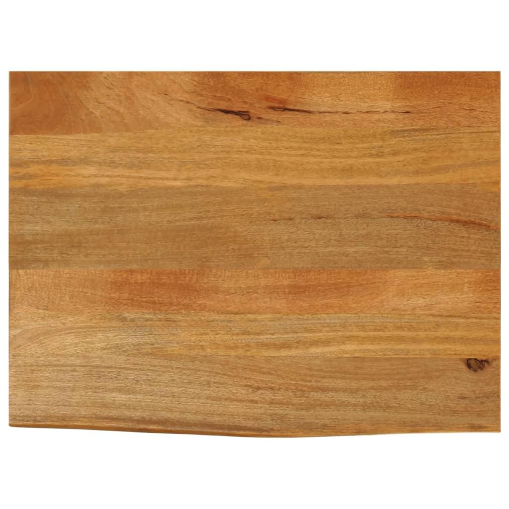 Bordplade 80 × 60 × 3,8 cm - naturlig kant i massivt mangotræ Bordplade 80 × 60 × 3,8 cm - naturlig kant i massivt mangotræ