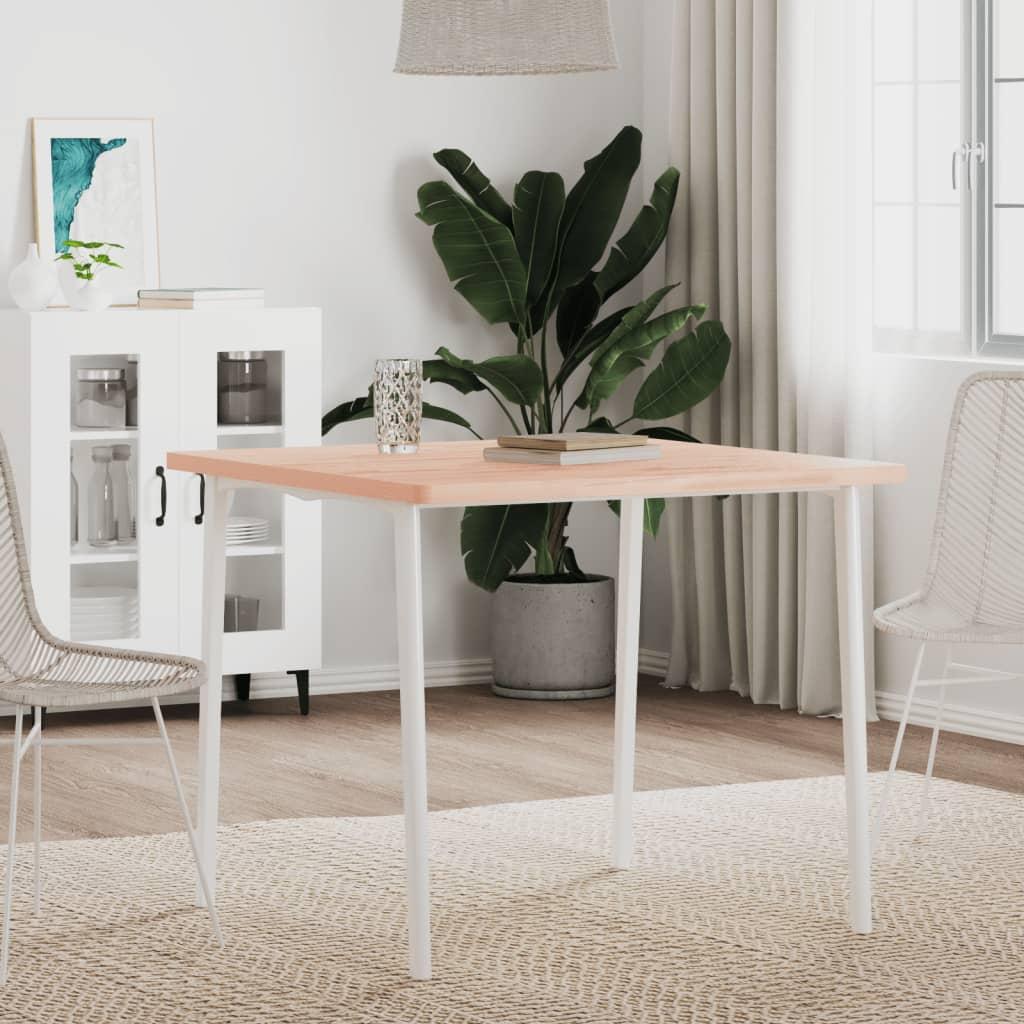 Bordplade 80 × 80 × 2,5 cm - firkantet i massivt bøgetræ Bordplade 80 × 80 × 2,5 cm - firkantet i massivt bøgetræ