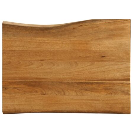 Bordplade 80×60×3,8 cm - naturlig kant i massivt mangotræ