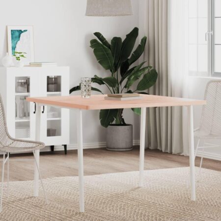 Bordplade 90 x 90 x 2,5 cm firkantet i massivt bøgetræ