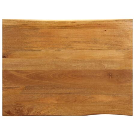 Bordplade 90 × 80 × 2,5 cm - naturlig kant i massivt mangotræ