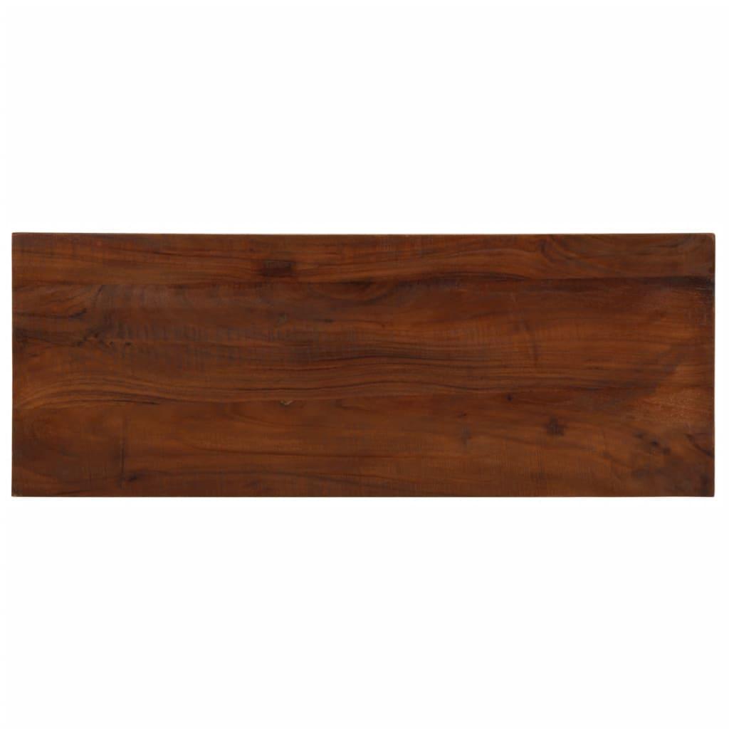 Bordplade 90×30×3,8 cm - rektangulær i massivt genbrugstræ Bordplade 90×30×3,8 cm - rektangulær i massivt genbrugstræ